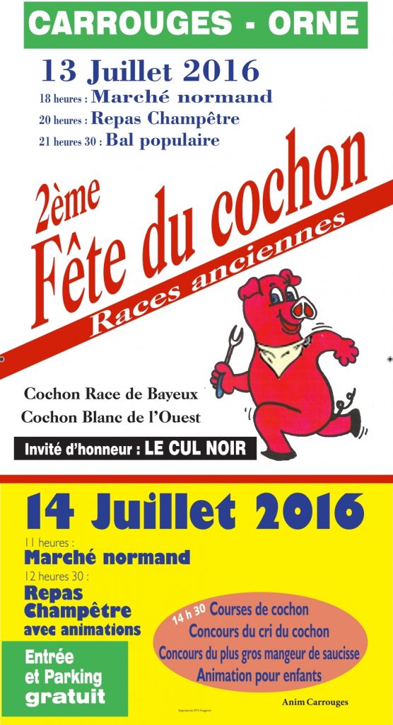 Affiche Fete du Cochon 2016 (2)