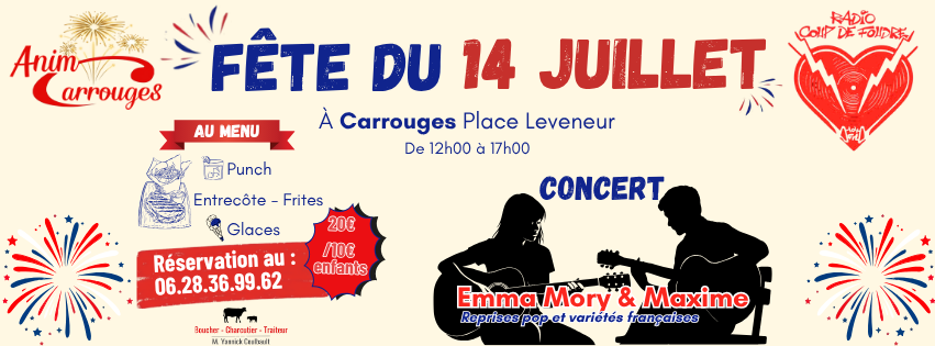 Entrecôtes-Frites et Bal du 14 Juillet