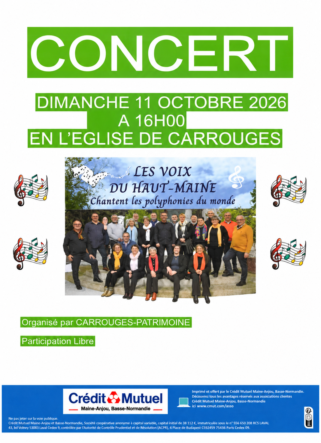 Concert : Les Voix du Haut-Maine